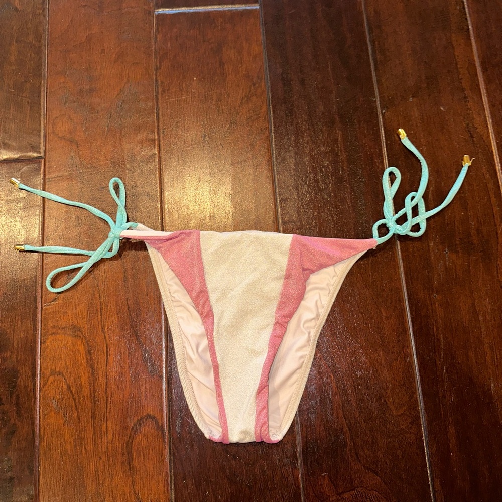 Pq Swim Color Block Metallic Top Size D & Two Pai… - image 5